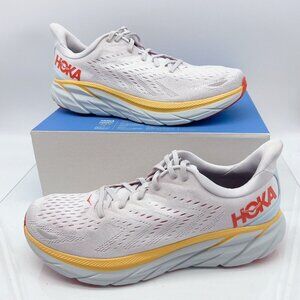 Hoka One One Clifton 8 Running Shoe Sneaker Nimbus Cloud/ Blanc De Mens US 14